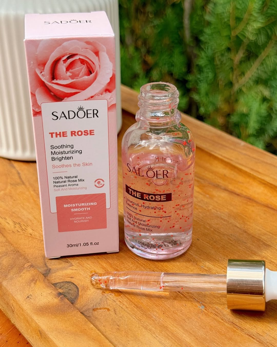 Esencia Facial Hidratante 100% Natural con Extracto de Rosa