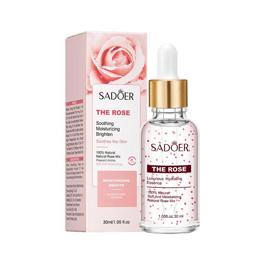 Esencia Facial Hidratante 100% Natural con Extracto de Rosa