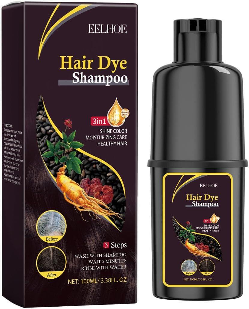 EELHOE Champú Tinte Negro 3 en 1 - 100 ml