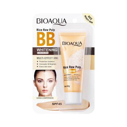 Maquillaje Corrector Iluminador BB SPF45 con Extracto de Arroz
